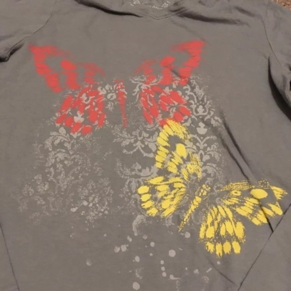 ARIZONA Girls Butterfly Longsleeve T-Shirt - Picture 3 of 6